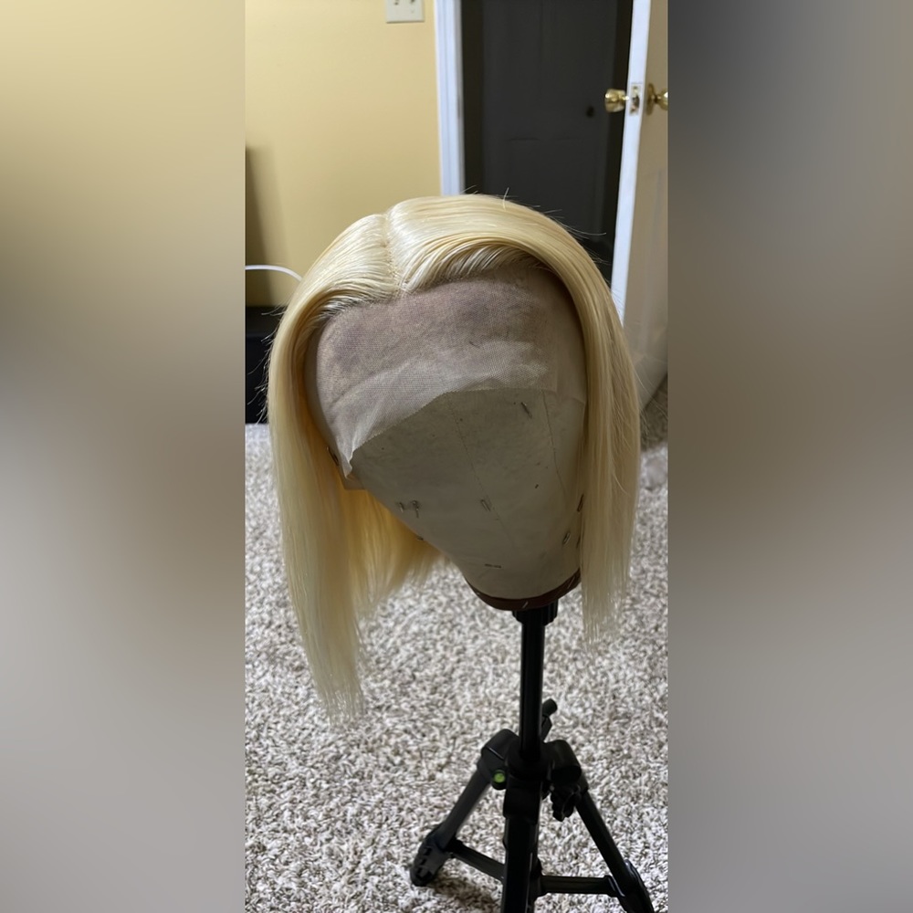613 T part 12 inches human hair wig